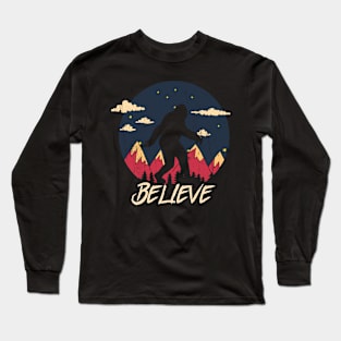 Bigfoot believe Long Sleeve T-Shirt